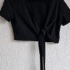L - Shein kort bolero vestje zwart (0224kel1) - Afbeelding 2
