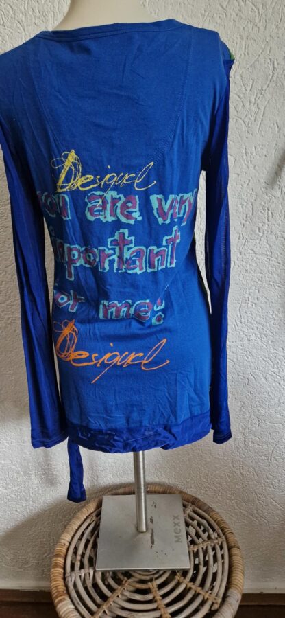 XL - Desiqual shirt kobalt print (1224lo1) - Afbeelding 5