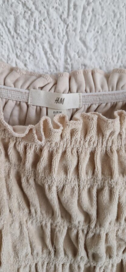 M - H&M top beige zacht (0125kel1) - Afbeelding 4