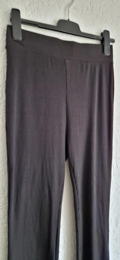 M/L - Legging tregging flare pijp zwart (0125kel2) - Afbeelding 3