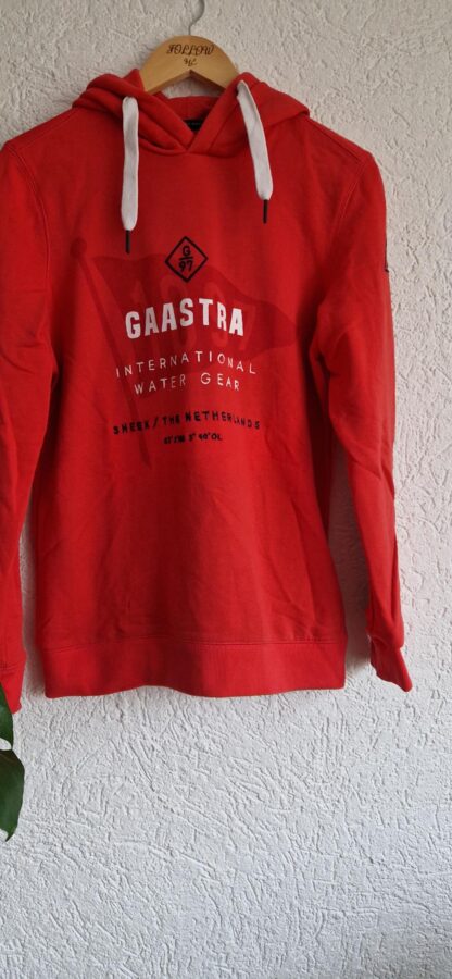 M/L ipv XL - Gaastra hoodie rood classic serie (0225ros1)