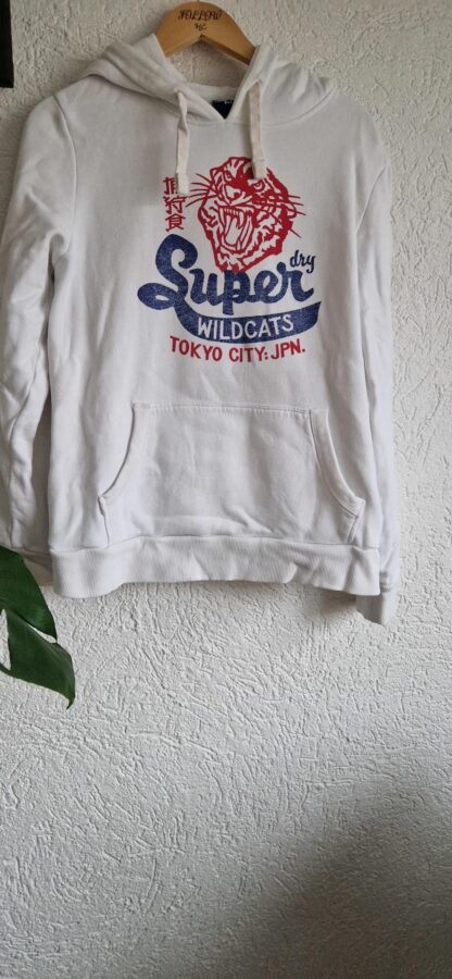 L (44) - Superdry hoodie wit print (0225ros3)