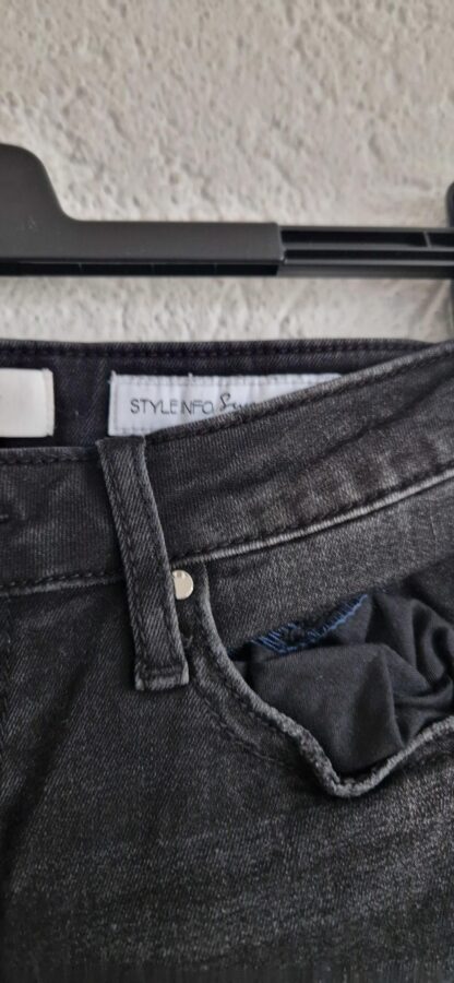 28 - MET jeans gewassen zwart stretch (0225ros2) - Afbeelding 5