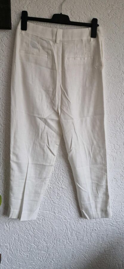 40 - H&M pantalon wit met linnen nieuw (0225ros2) - Afbeelding 4