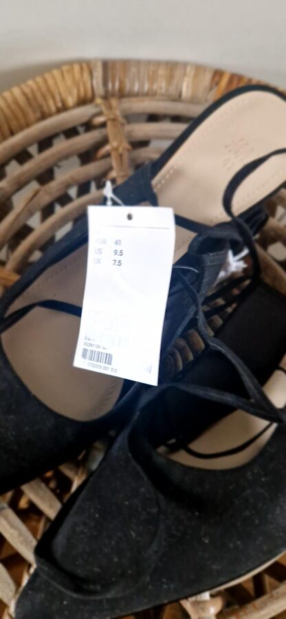 41 - H&M slingbacks zwart nieuw (0225may1) - Afbeelding 3