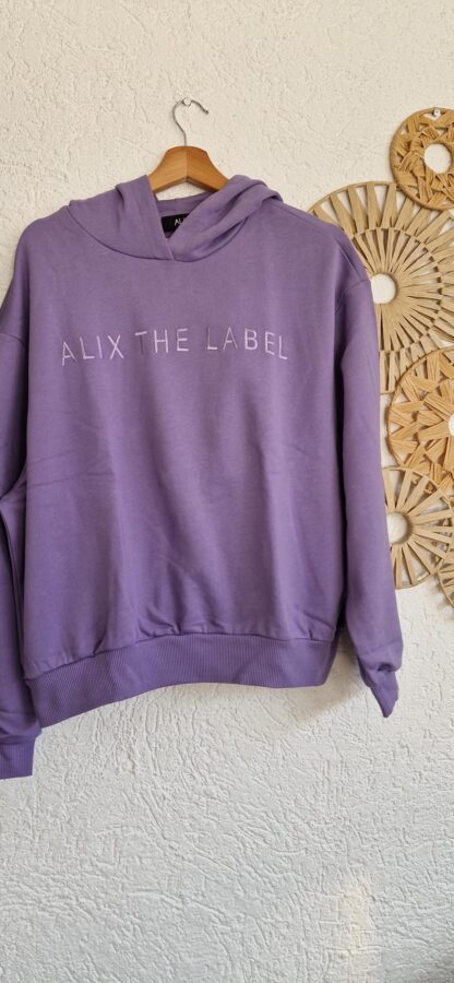 M - Alix the Label hoodie paars (0325meg2)