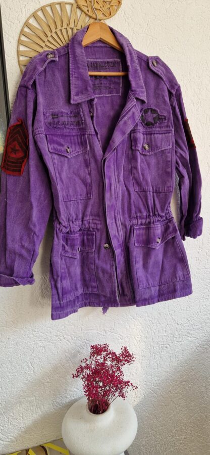 S/M - La Jabalcuza cargo jacket indian purple (0325meg2)