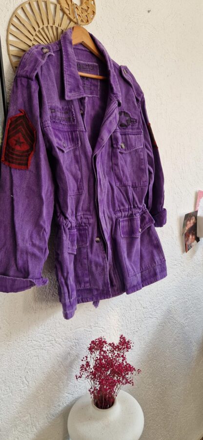 S/M - La Jabalcuza cargo jacket indian purple (0325meg2) - Afbeelding 3