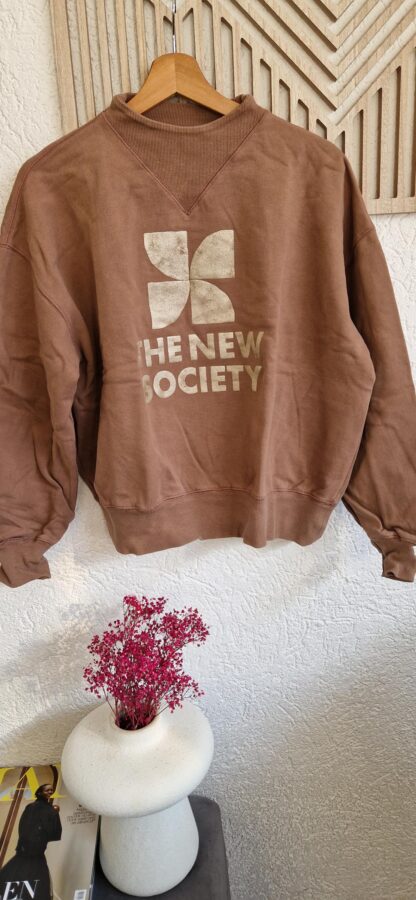 170 - The new Society sweater caramel print (0325meg2) - Afbeelding 3