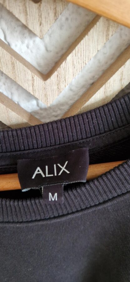 M - Alix the Label jurk sweatstof zwart (0325meg3) - Afbeelding 4